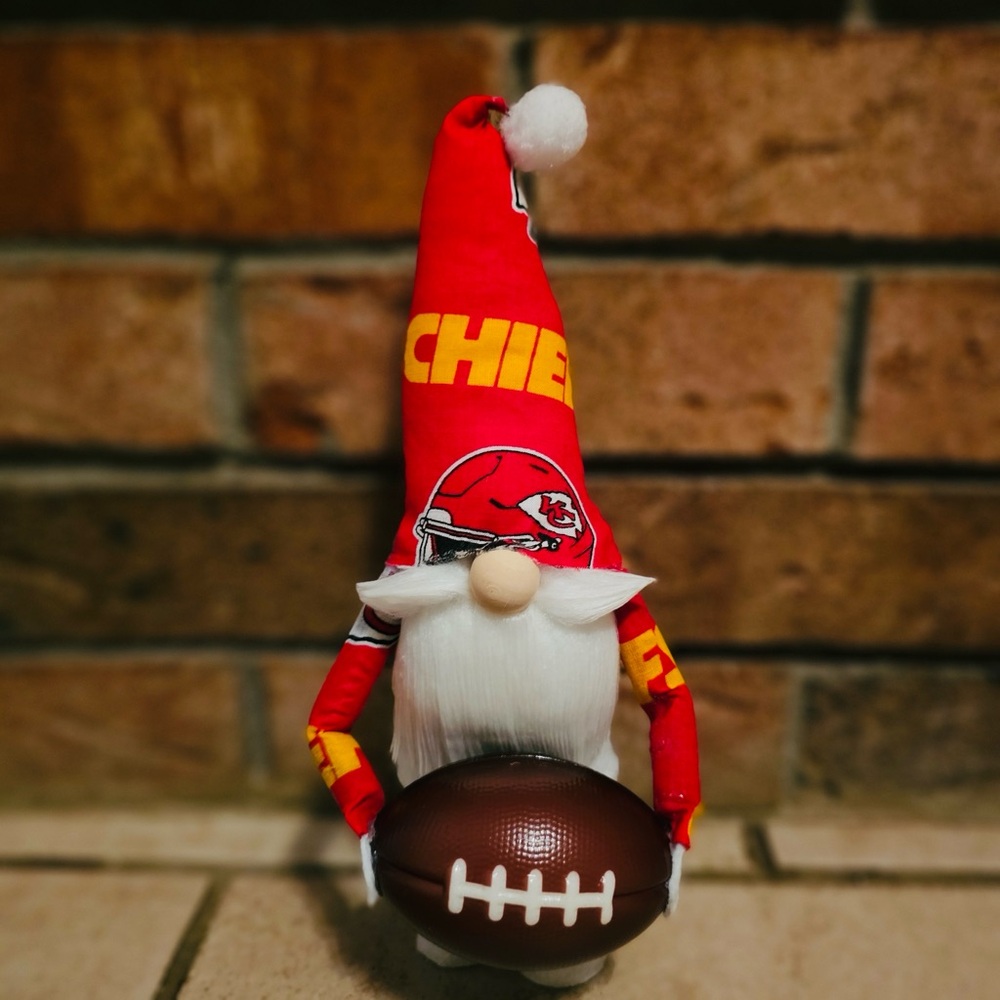 Kansas City Chiefs Gnome with Football